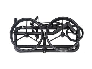 JuCad Carbon Shadow carrello manuale a 3 ruote, nero opaco + borsa da trasporto JTT