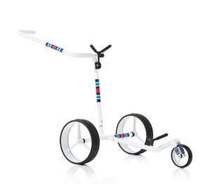 JuCad Carbon Racing carrello manuale + borsa da trasporto JTT, bianco