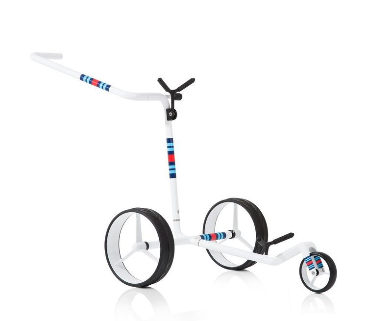 JuCad Carbon Racing carrello manuale + borsa da trasporto JTT, bianco