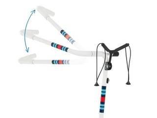 JuCad Carbon Racing carrello manuale + borsa da trasporto JTT, bianco