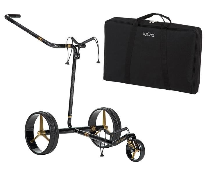 JuCad Carbon Special carrello manuale + borsa da trasporto JTT, nero