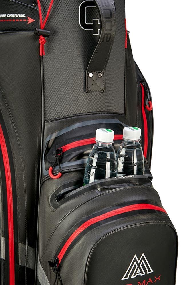 Big Max AQUA Silencio 4 Organizer cart bag, charcoal/black/red