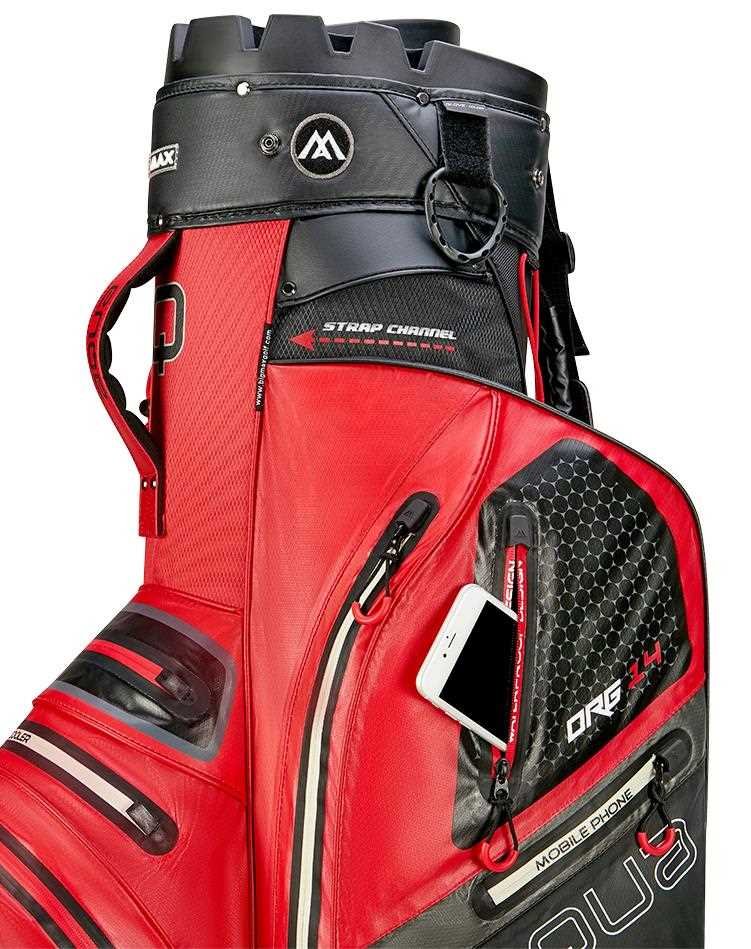 Big Max AQUA Silencio 4 Organizer cart bag, rosso/nero