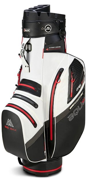 Big Max AQUA Silencio 4 Organizer cart bag, bianco/nero/rosso
