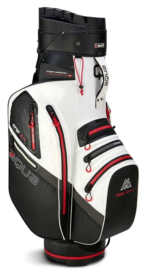 Big Max AQUA Silencio 4 Organizer cart bag, bianco/nero/rosso