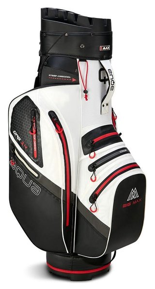 Big Max AQUA Silencio 4 Organizer cart bag, bianco/nero/rosso
