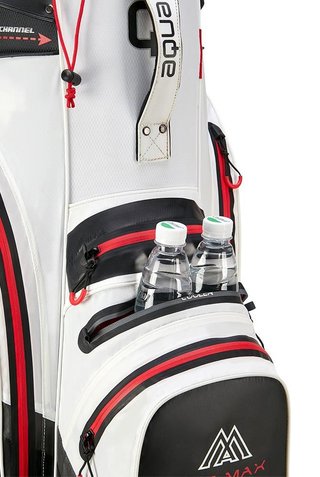 Big Max AQUA Silencio 4 Organizer cart bag, bianco/nero/rosso