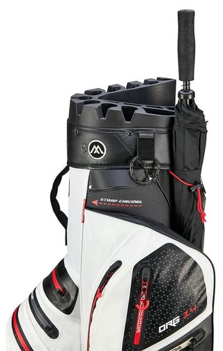 Big Max AQUA Silencio 4 Organizer cart bag, bianco/nero/rosso