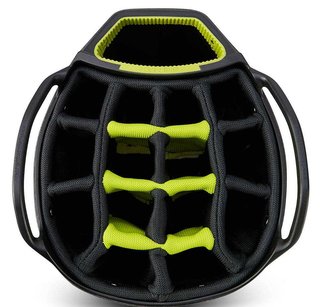 Big Max AQUA Tour 4 cart bag, black/storm charcoal/lime