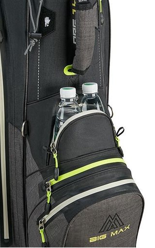 Big Max AQUA Tour 4 cart bag, black/storm charcoal/lime