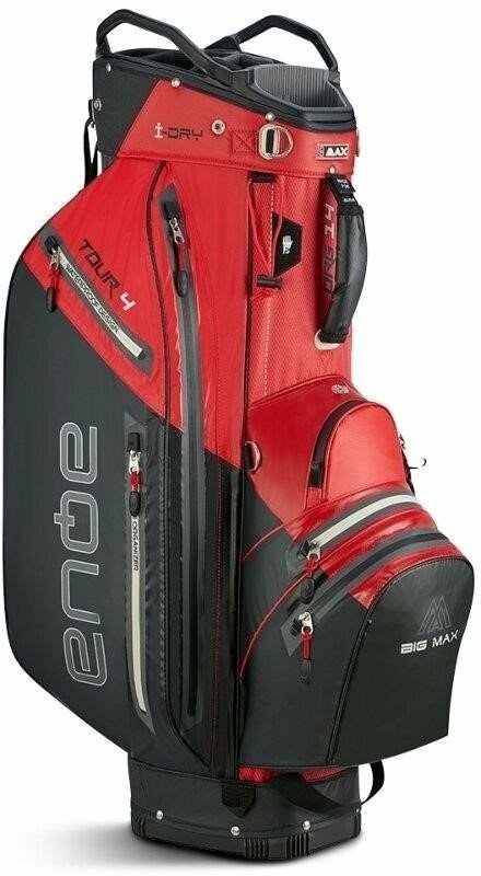 Big Max AQUA Tour 4 cart bag, rosso/nero