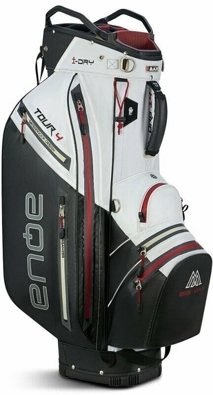 Big Max AQUA Tour 4 cart bag, bianco/nero/merlot