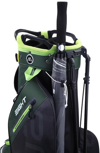 Big Max AQUA Eight G stand bag, verde foresta/nero/lime