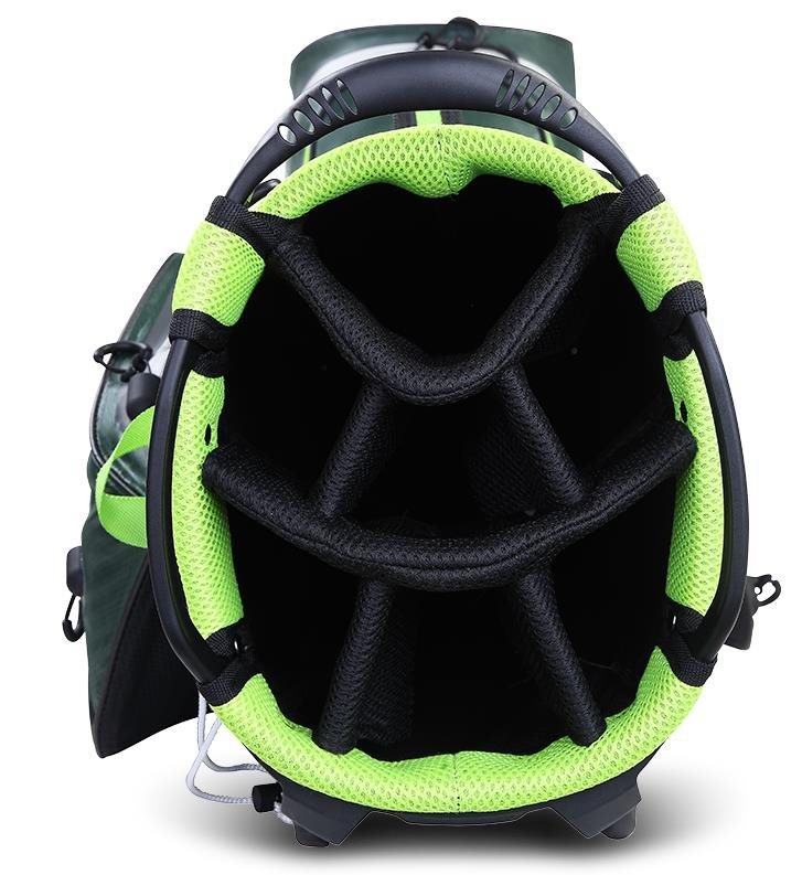 Big Max AQUA Eight G stand bag, verde foresta/nero/lime