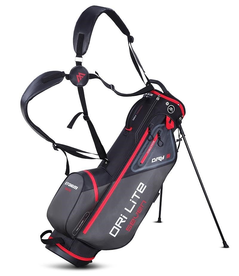 Big Max Dri Lite Seven G stand bag, nero/rosso