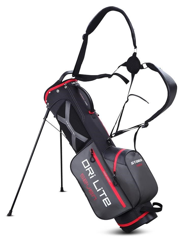 Big Max Dri Lite Seven G stand bag, nero/rosso