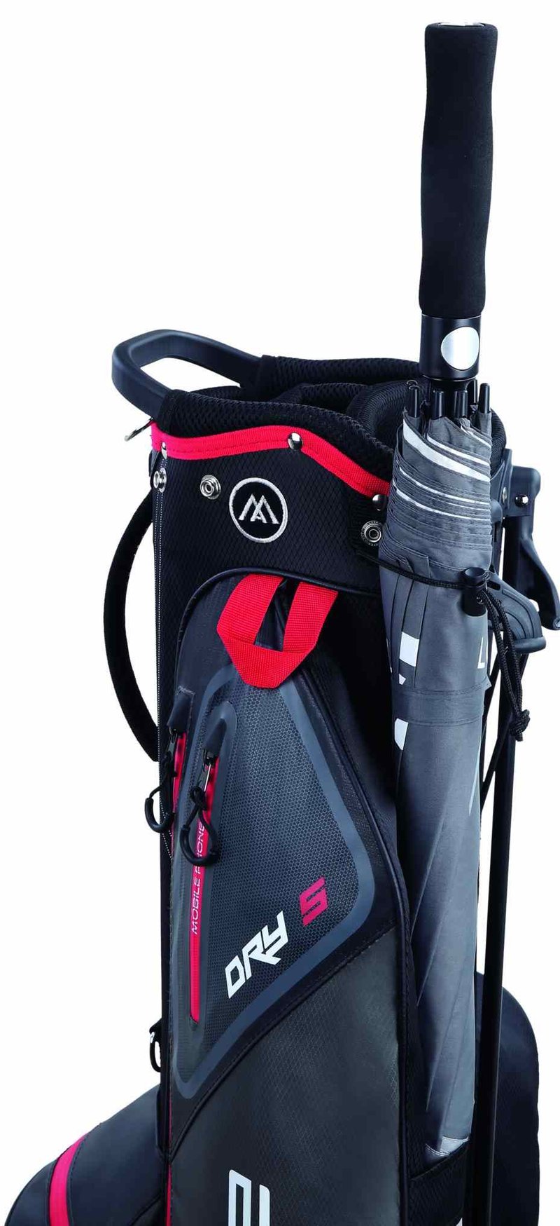 Big Max Dri Lite Seven G stand bag, nero/rosso