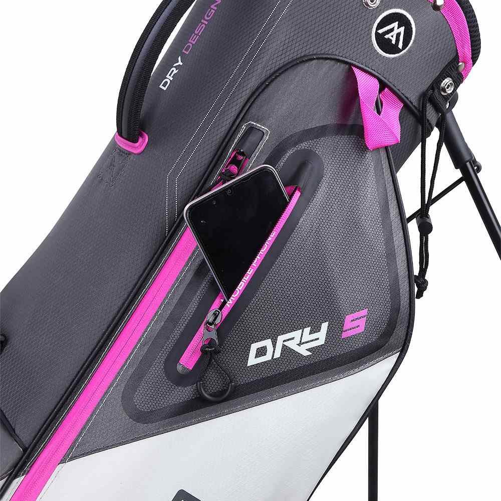 Big Max Dri Lite Seven G stand bag, carbone/fucsia/bianco