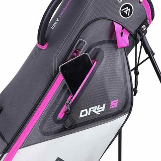 Big Max Dri Lite Seven G stand bag, carbone/fucsia/bianco