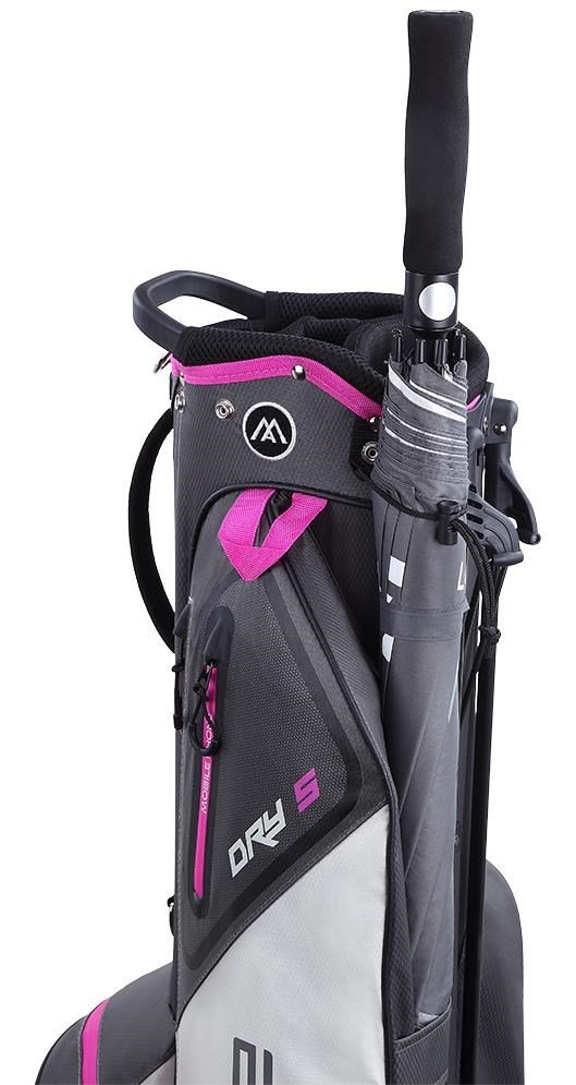 Big Max Dri Lite Seven G stand bag, carbone/fucsia/bianco