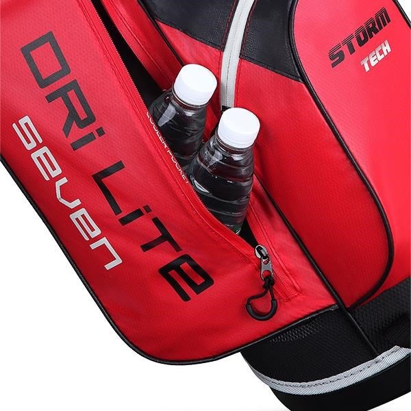 Big Max Dri Lite Seven G stand bag, rosso/nero