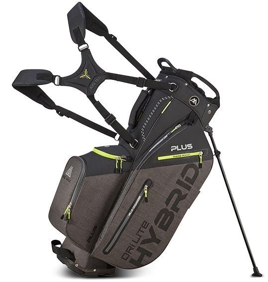 Big Max Dri Lite Hybrid Plus stand bag, nero/storm charcoal/lime