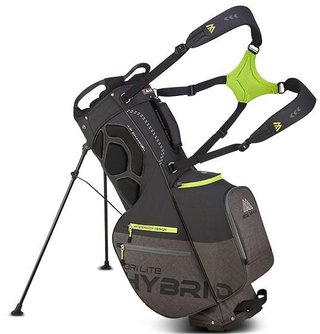 Big Max Dri Lite Hybrid Plus stand bag, nero/storm charcoal/lime