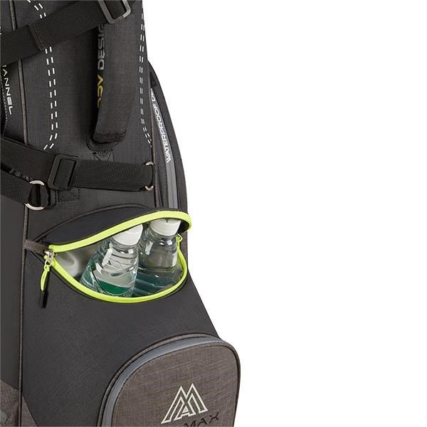 Big Max Dri Lite Hybrid Plus stand bag, nero/storm charcoal/lime