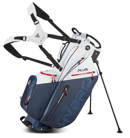 Big Max Dri Lite Hybrid Plus stand bag, white/navy/red