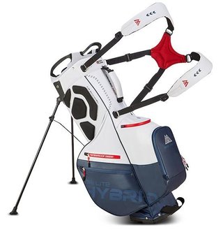 Big Max Dri Lite Hybrid Plus stand bag, white/navy/red