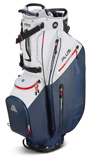 Big Max Dri Lite Hybrid Plus stand bag, white/navy/red