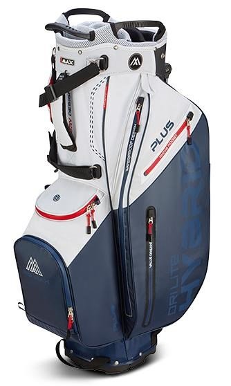 Big Max Dri Lite Hybrid Plus stand bag, white/navy/red