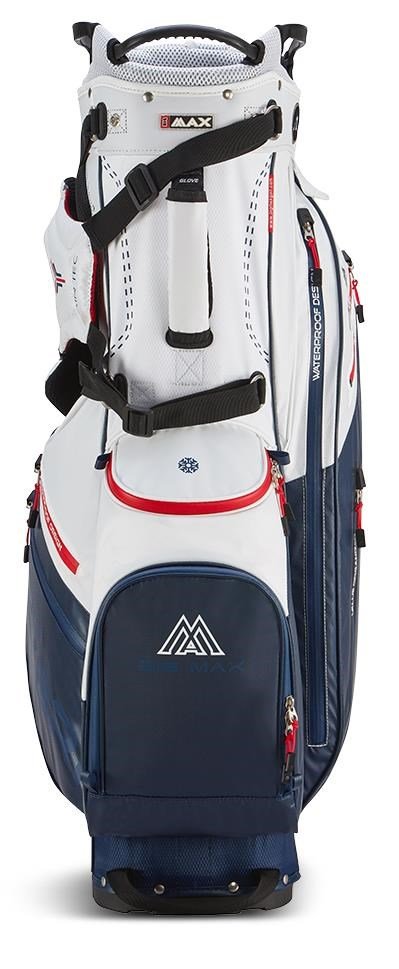 Big Max Dri Lite Hybrid Plus stand bag, white/navy/red
