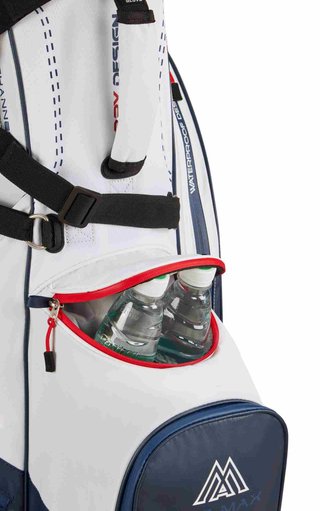 Big Max Dri Lite Hybrid Plus stand bag, white/navy/red