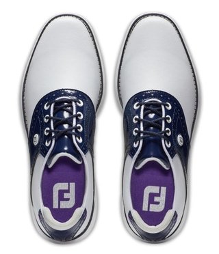 FootJoy FootJoy Traditions Spikeless scarpe da golf donna, bianche