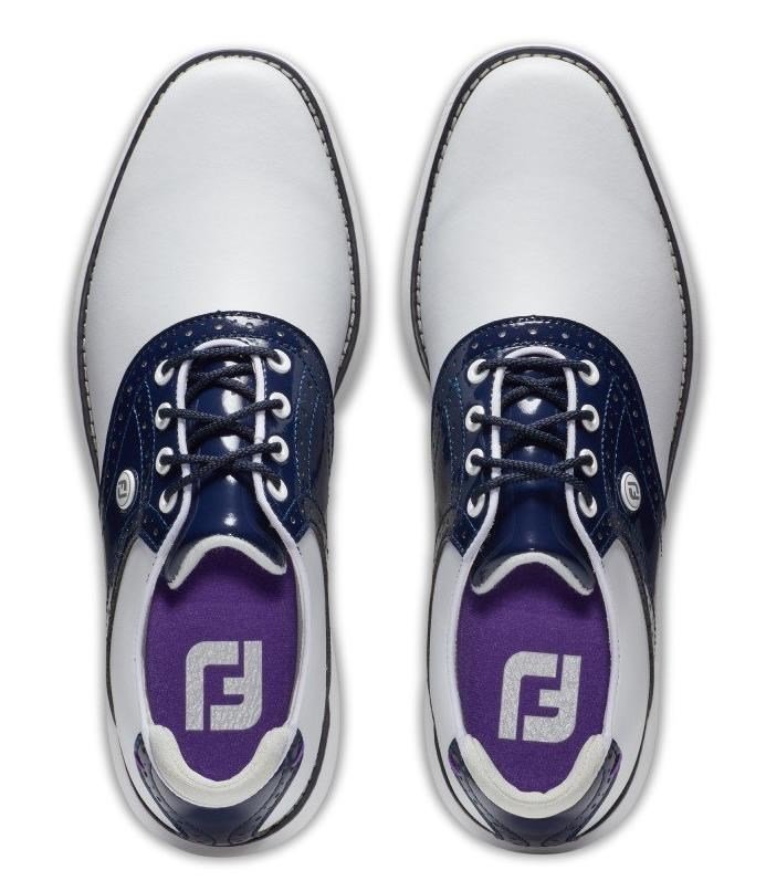 FootJoy FootJoy Traditions Spikeless scarpe da golf donna, bianche