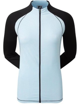 FootJoy Houndstooth Printed felpa donna, black/blue houndstooth