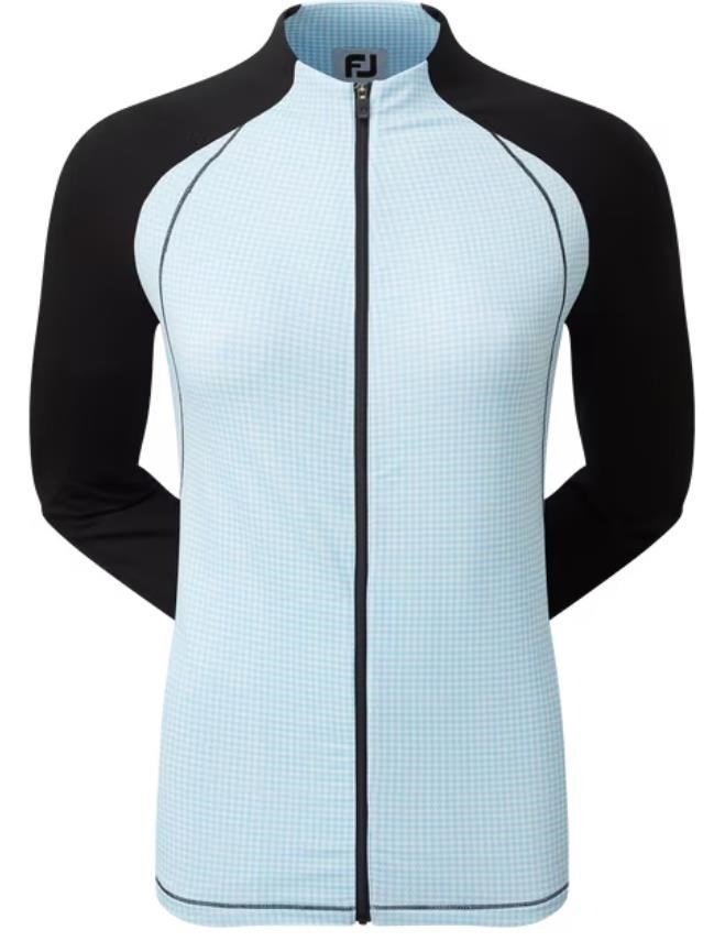 FootJoy Houndstooth Printed felpa donna, black/blue houndstooth