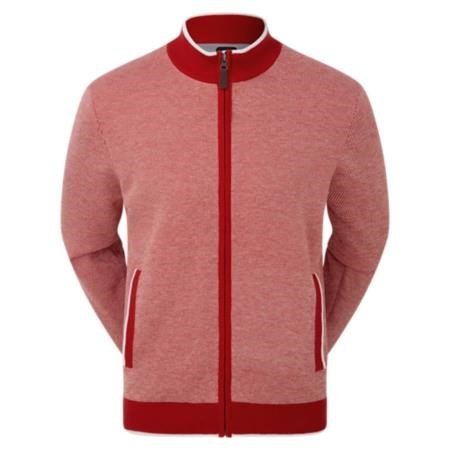 FootJoy Full-Zip Lined felpa da uomo, rosso