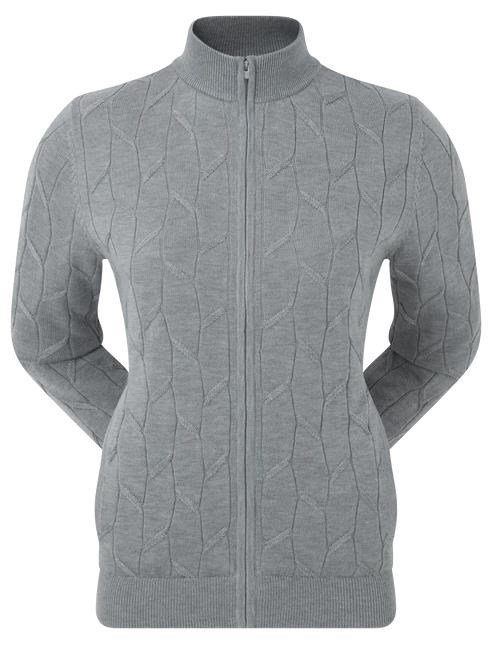 FootJoy Full-Zip Lined felpa da donna, grigia
