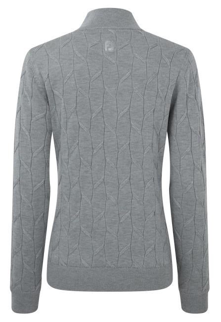FootJoy Full-Zip Lined felpa da donna, grigia