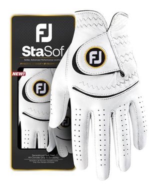 FootJoy StaSof guanto da golf donna, bianco