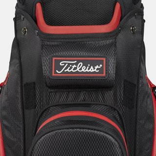 Titleist 14 StaDry cart bag, nero/nero/rosso