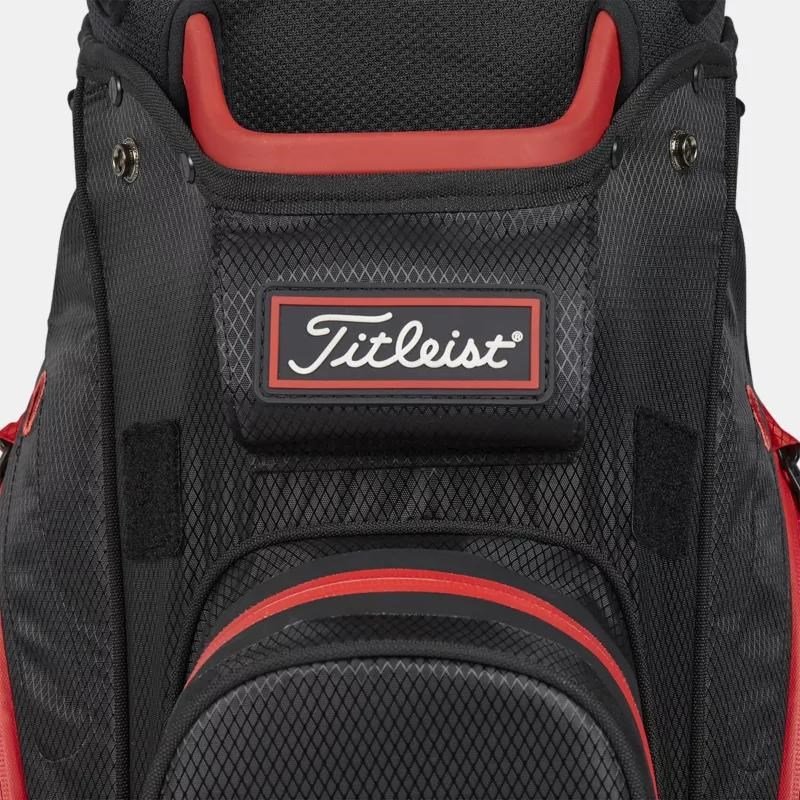 Titleist 14 StaDry cart bag, nero/nero/rosso