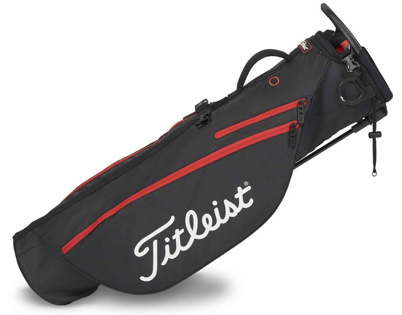Titleist Premium carry bag pencil bag, nero/nero/rosso