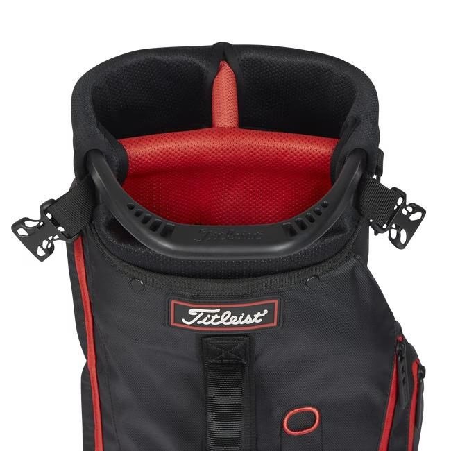 Titleist Premium carry bag pencil bag, nero/nero/rosso