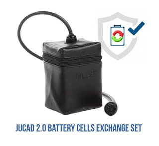 JuCad 2.0 Powerpack kit di sostituzione sistema senza unità di controllo per montaggio autonomo incl. custodia e coperchio per celle batteria piccole