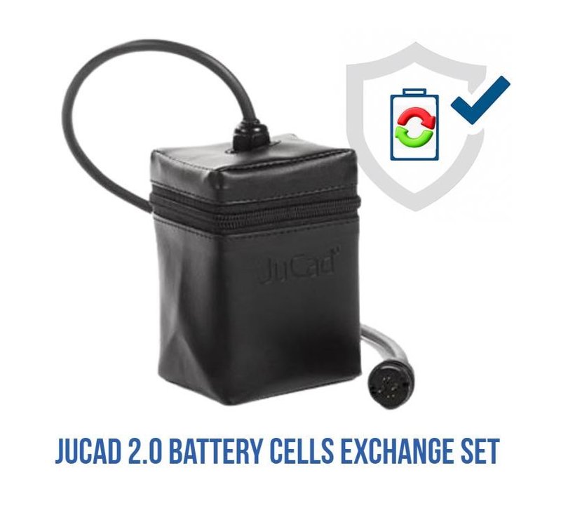 JuCad 2.0 Powerpack kit di sostituzione sistema senza unità di controllo per montaggio autonomo incl. custodia e coperchio per celle batteria piccole
