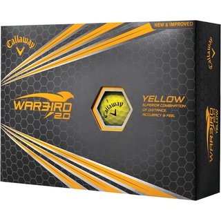 Callaway Warbird 2.0 palline da golf, gialle