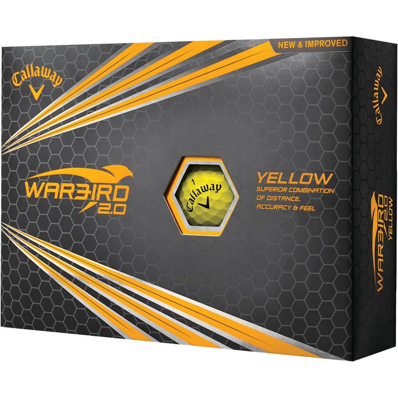 Callaway Warbird 2.0 palline da golf, gialle